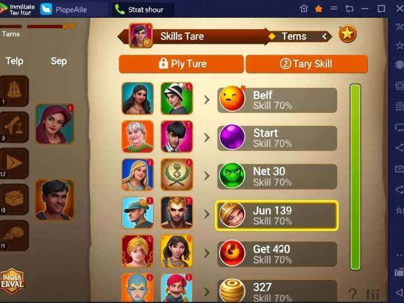 Indomitable Icon skill tree and progression system